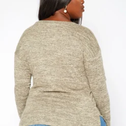 Asoph Plus Size Casual Knit Long Sleeve Top -Radiant Drape Sales 2018623 118 2