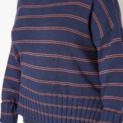 Plus Size Striped High Neck Knit Sweater -Radiant Drape Sales 2018633 117 4