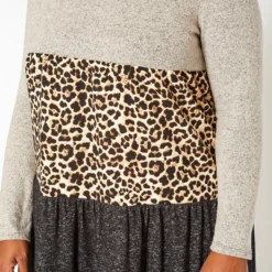 Plus Size Color Block Flare Mini Dress -Radiant Drape Sales 2018634 128 4