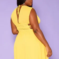 Plus Size Cut Out Design Fit & Flare Mini Dress -Radiant Drape Sales 2018667 105 3