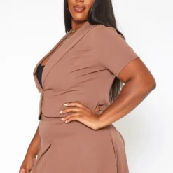 Plus Size Notch Collar Blazer Top 7 Plus Size Notch Collar Blazer Top -Radiant Drape Sales 2018683 136 2