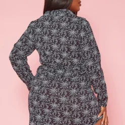 Plus Size Dainty Floral Collar Mini Dress 8 Plus Size Dainty Floral Collar Mini Dress -Radiant Drape Sales 2018689 001 2