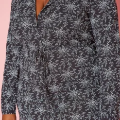 Plus Size Dainty Floral Collar Mini Dress 9 Plus Size Dainty Floral Collar Mini Dress -Radiant Drape Sales 2018689 001 4