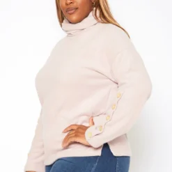 Plus Size Turtleneck Knit Sweater -Radiant Drape Sales 2018694 119 2