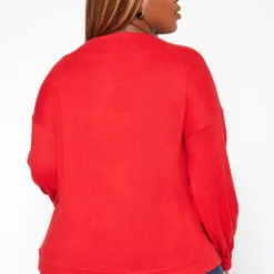 Plus Size Basic Knit Long Sleeve Shirt -Radiant Drape Sales 2018757 110 3