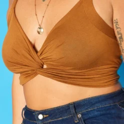 Plus Size Twist Hem Cami Crop Top 9 Plus Size Twist Hem Cami Crop Top -Radiant Drape Sales 2018764 190 4