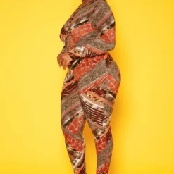 Plus Size Animal Print Bodycon Jumpsuit -Radiant Drape Sales 2018778 106 1