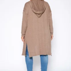 Plus Size Boho Knit Hooded Duster Cardigan -Radiant Drape Sales 2018803 190 3