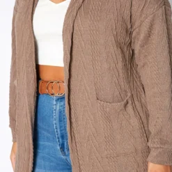 Plus Size Boho Knit Hooded Duster Cardigan -Radiant Drape Sales 2018803 190 4