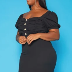 Plus Size Sweetheart Neck Bodycon Mini Dress -Radiant Drape Sales 2018808 001 2