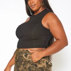 Plus Size Ribbed Knit Asymmetric One Sleeve Top -Radiant Drape Sales 2018819 001 3