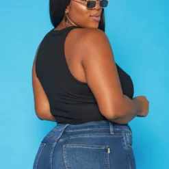 Plus Size Cross Lace Front Tank Top -Radiant Drape Sales 2018821 001 4