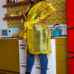 Plus Size Sheer Lined Trench Jacket -Radiant Drape Sales 2018866 105 2