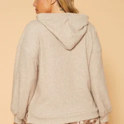 Plus Size Ribbed Knit Hooded Sweater -Radiant Drape Sales 2018897 118 3