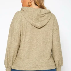 Plus Size Ribbed Knit Hooded Sweater -Radiant Drape Sales 2018897 125 3