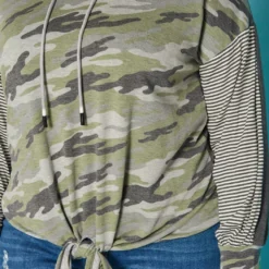 Plus Size Pattern Splice Hooded Sweater -Radiant Drape Sales 2019033 108 4