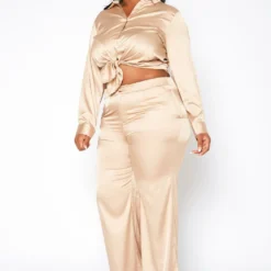 Plus Size Satin Two Piece Set -Radiant Drape Sales 2019050 118 4