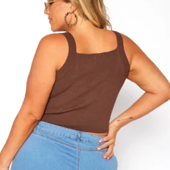 Plus Size Ribbed Knit Cami Top -Radiant Drape Sales 2019062 181 3