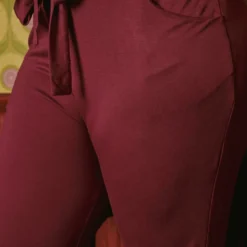 Plus Size High Waist Belted Pants -Radiant Drape Sales 2019067 283 4