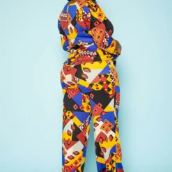 Plus Size Geometric Abstract Print Two Piece Set 9 Plus Size Geometric Abstract Print Two Piece Set -Radiant Drape Sales 2019071 188 3