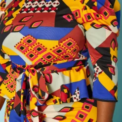 Plus Size Geometric Abstract Print Two Piece Set 10 Plus Size Geometric Abstract Print Two Piece Set -Radiant Drape Sales 2019071 188 4