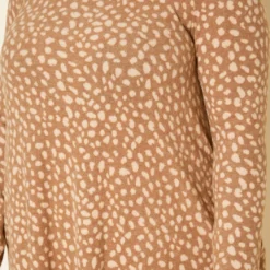 Plus Size Spotted Long Sleeve Flare Mini Dress -Radiant Drape Sales 2019169 190 4