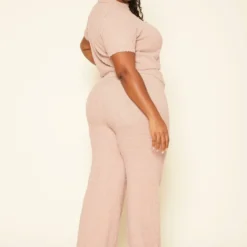 Plus Size Cozy Knit Crop Top & Pants Set -Radiant Drape Sales 2019171 190 4