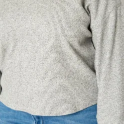 Plus Size Relaxed Fit V Neck Open Back Sweater -Radiant Drape Sales 2019181 107 4