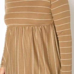 Plus Size Striped Print Flare Top -Radiant Drape Sales 2019204 125 4