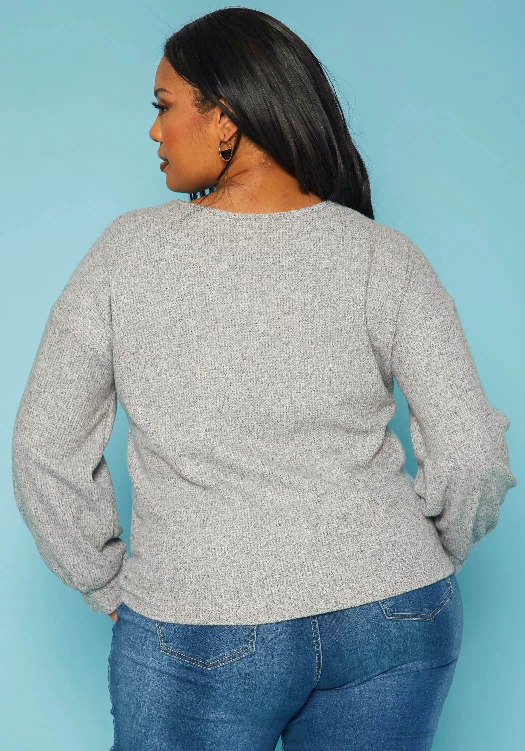 Plus Size Lace Detail Knit Sweater 4 Plus Size Lace Detail Knit Sweater - Image 4