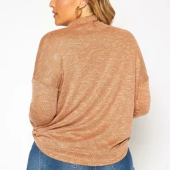 Plus Size Choker V Neck Sweater -Radiant Drape Sales 2019208 120 3