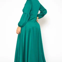 Plus Size Bow Front Fit & Flare Maxi Dress 8 Plus Size Bow Front Fit & Flare Maxi Dress -Radiant Drape Sales 2019214 103 3