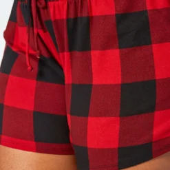 Plus Size Checker Plaid Lounge Two Piece Set -Radiant Drape Sales 2019216 110 5