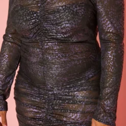Plus Size Leopard Print Mesh Bodycon Dress 9 Plus Size Leopard Print Mesh Bodycon Dress -Radiant Drape Sales 2019252 145 4