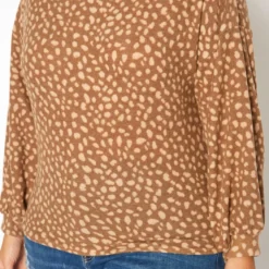 Plus Size Dotted Print Wide Neck Sweater -Radiant Drape Sales 2019275 118 4