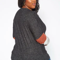 Plus Size Color Block Long Sleeve Sweater -Radiant Drape Sales 2019276 108 3