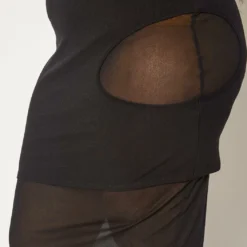 Plus Size Mesh Cut Out Bodycon Skirt -Radiant Drape Sales 2019348 001 4