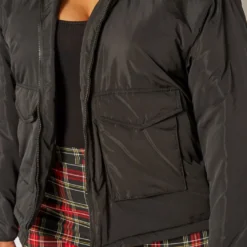 Plus Size Solid Puffer Jacket 9 Plus Size Solid Puffer Jacket -Radiant Drape Sales 2019361 001 4