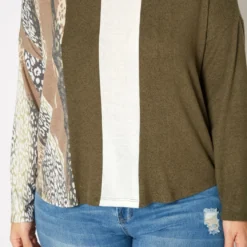 Plus Size Color Block Casual Sweater -Radiant Drape Sales 2019362 128 4