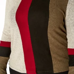 Plus Size Color Block Long Sleeve Shirt -Radiant Drape Sales 2019364 128 4