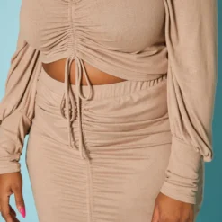 Plus Size Drawstring Hem Two Piece Set -Radiant Drape Sales 2019369 118 4