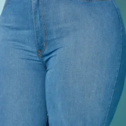Vibrant Plus Size Classic Blue Flared Hem Jean -Radiant Drape Sales 2019539 938 4