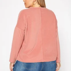 Plus Size Basic V Neck Long Sleeve Top -Radiant Drape Sales 2019545 102 3