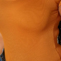 Plus Size Ribbed Scoop Neck Short Sleeve Bodysuit -Radiant Drape Sales 2019550 159 4