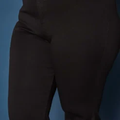 Vibrant Plus Size Bell Bottom Black Denim Jean -Radiant Drape Sales 2019592 001 4