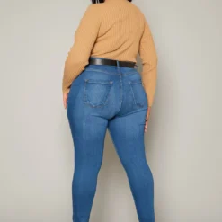 Vibrant Plus Size Knee Rip Skinny Denim Jean -Radiant Drape Sales 2019593 938 3