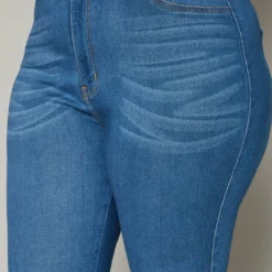 Vibrant Plus Size Knee Rip Skinny Denim Jean -Radiant Drape Sales 2019593 938 4