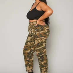 Plus Size Camo Print High Waist Mom Jeans -Radiant Drape Sales 2019594 354 2