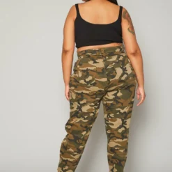 Plus Size Camo Print High Waist Mom Jeans -Radiant Drape Sales 2019594 354 3