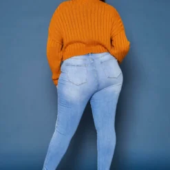 Vibrant Plus Size High Waist Light Wash Skinny Denim Jean -Radiant Drape Sales 2019595 940 3